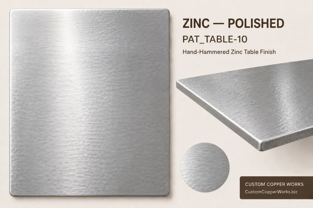 Zinc — Polished