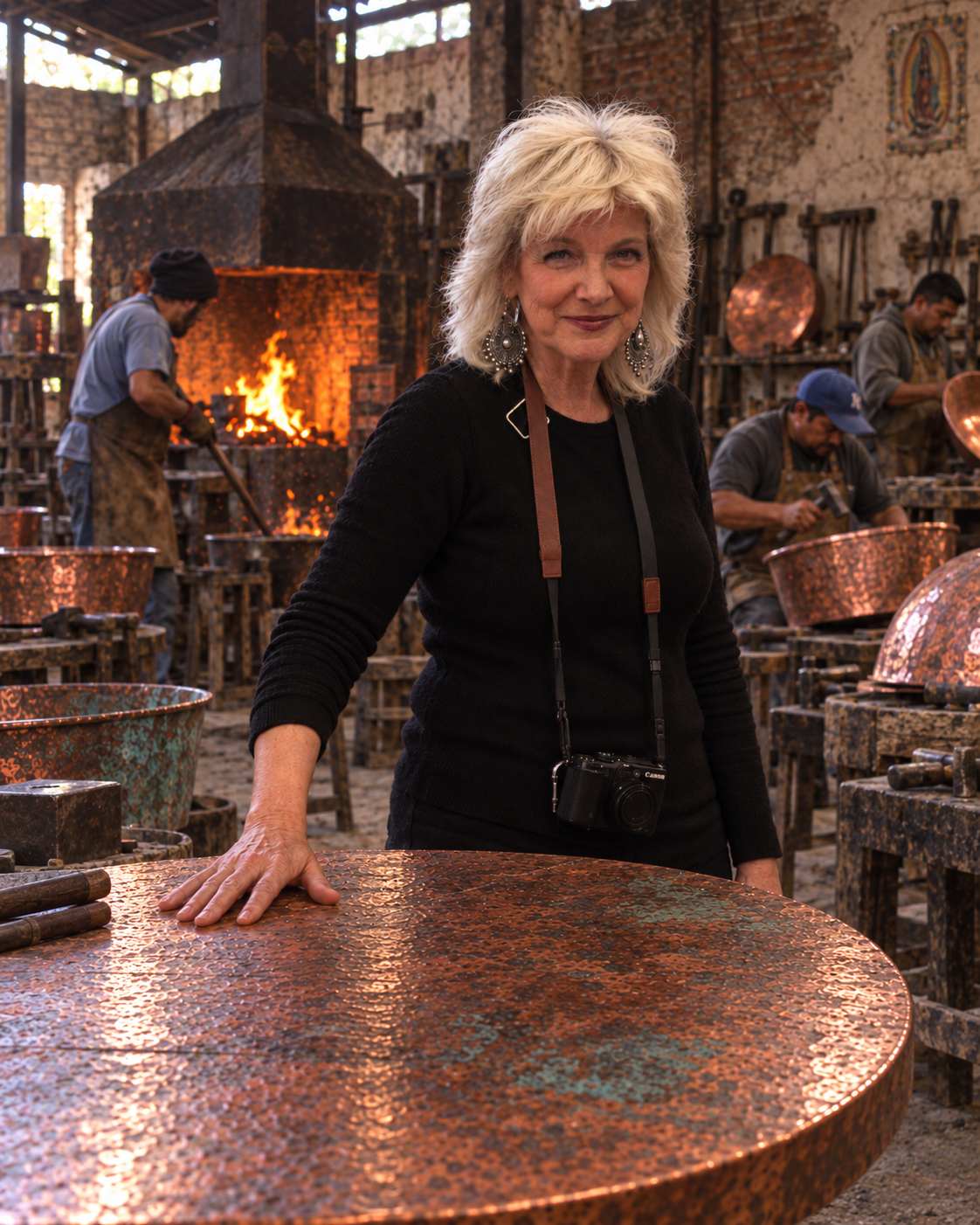 Teresa Bressert at Custom Copper Works